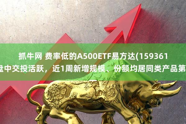 抓牛网 费率低的A500ETF易方达(159361)盘中交投活跃，近1周新增规模、份额均居同类产品第一